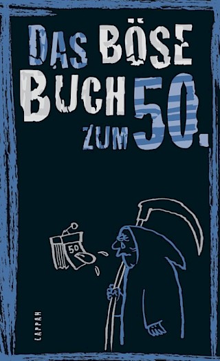 Cover: Das böse Buch zum 50., Gitzinger, Höke, Schmelzer